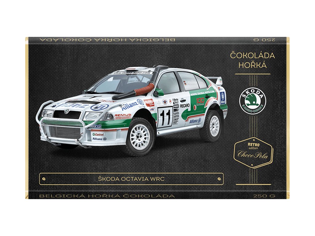 CHOCO POLA - Škoda Octavia WRC kód: 93-048 retro čokoláda 250g (hořká)