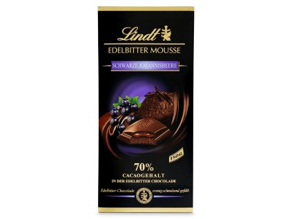 Lindt Edelbitter Mousse Schwarze Johannisbeere 150g