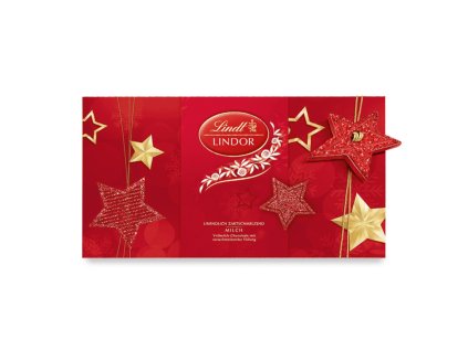 VÁNOCE LINDT luxusní dárková krabička 200g (bonboniéra)