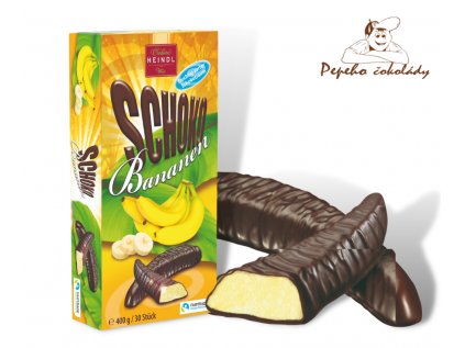 HEINDL Čokoládové banánky 400 g (Schokobananen) 30 ks v balení
