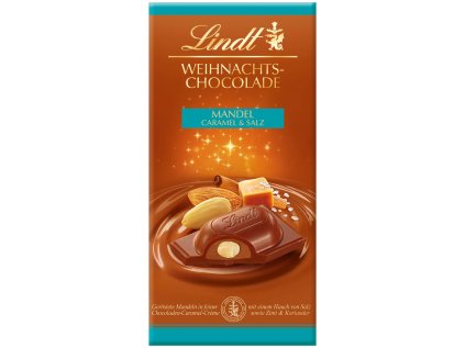lindt weihnachts chocolade mandel caramel amp salz tafel 100g no1 0645
