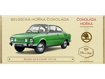 Škoda 110 R Coupé, typ 718 hořká čokoláda 100 g