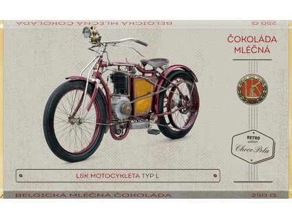 CHOCO POLA L&K motocykleta typ L kód: 92-029 (mléčná čokoláda) 250g
