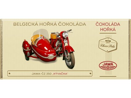 CHOCO POLA - JAWA-ČZ 350 „Kývačka“ - hořká čokoláda 100g  kód: 91-016