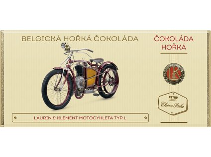 CHOCO POLA - L&K motocykleta typ L - hořká čokoláda 100g  kód: 91-036