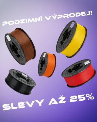 🍂 Podzimní výprodej je tady! Ušetřete až 25 % na vybraných filamentech pro 3D tisk. Dopřejte svým projektům ty...