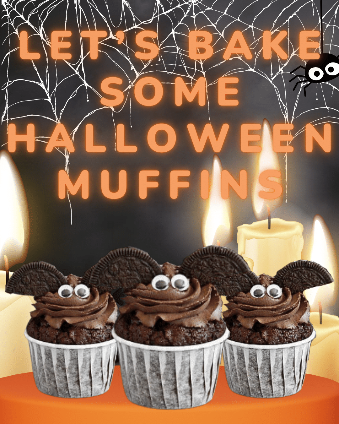 Halloween-ský recept: Oreo Muffiny s Netopýřím look-em