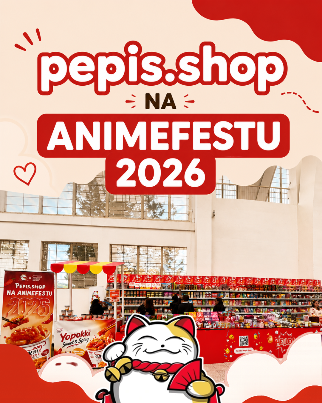 Animefest 2026: Pepis.shop opět součástí největšího festivalu anime a japonské kultury v České republice! 🎌🍜