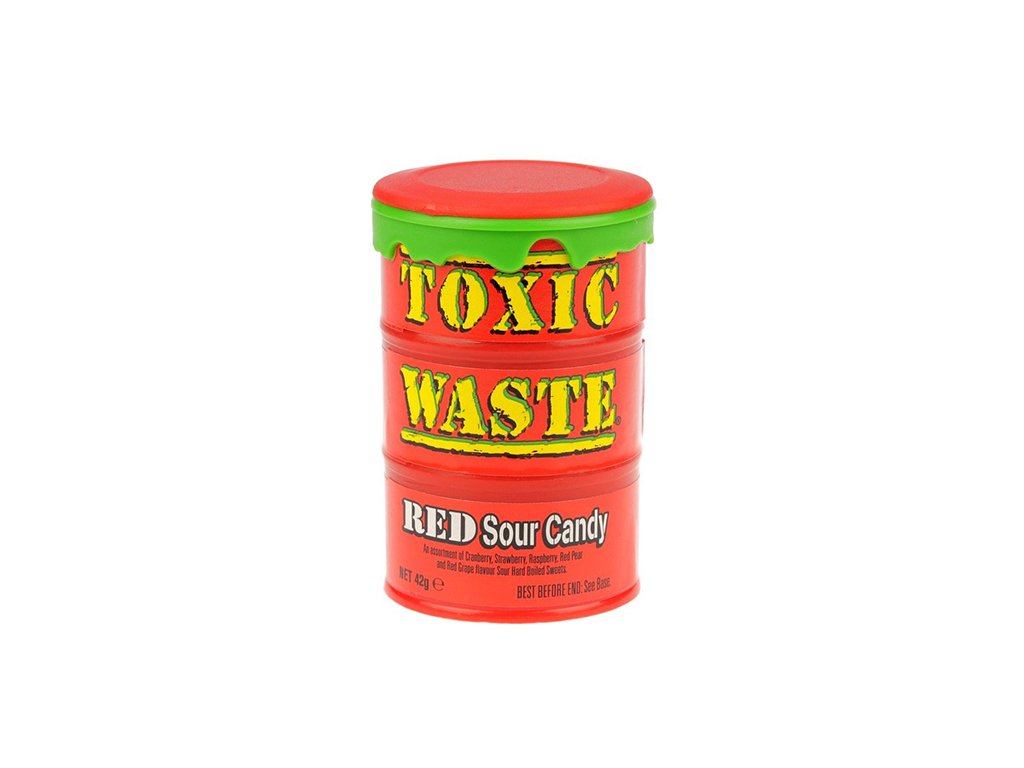 Toxic Waste Red Kyselé Bonbóny 42g UK