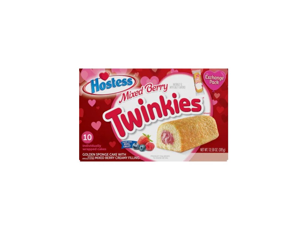 Hostess Valentines Mixed Berry Twinkies ((10X38,5g) 385g USA