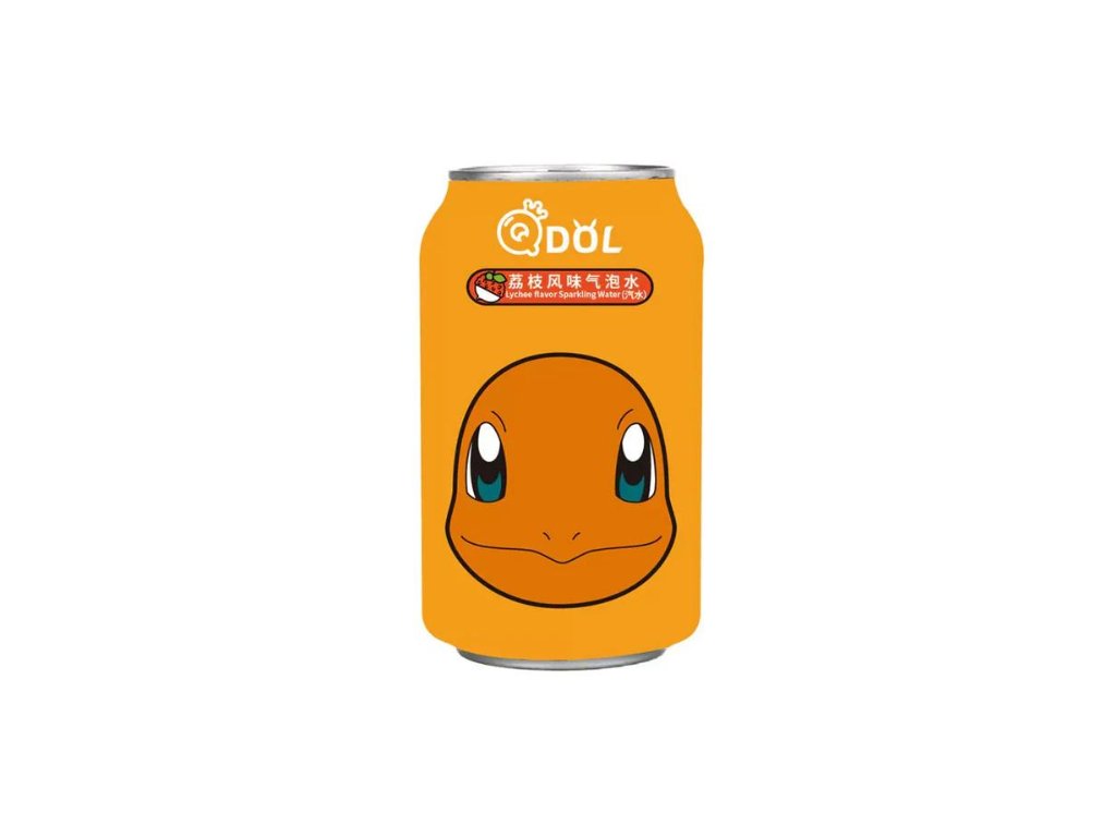 QDol Pokemon Charmander Sparkling Lychee Drink 330ml CHN