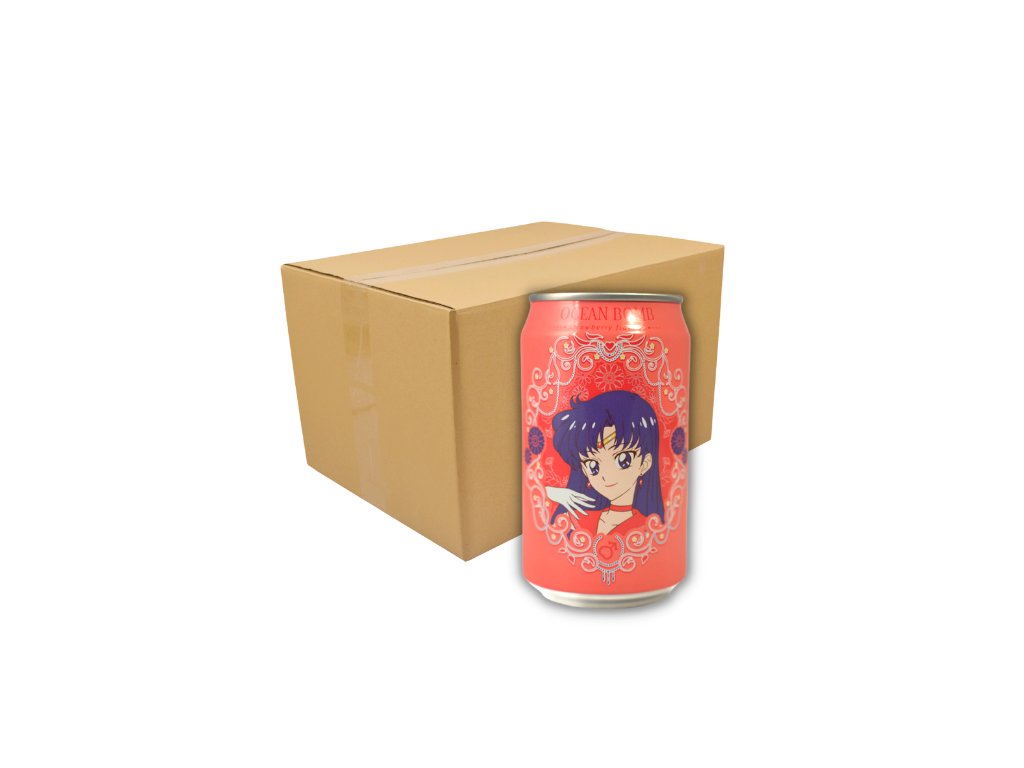 Ocean Bomb Sailor Moon Jahoda Limonáda Carton 24x330ml TWN