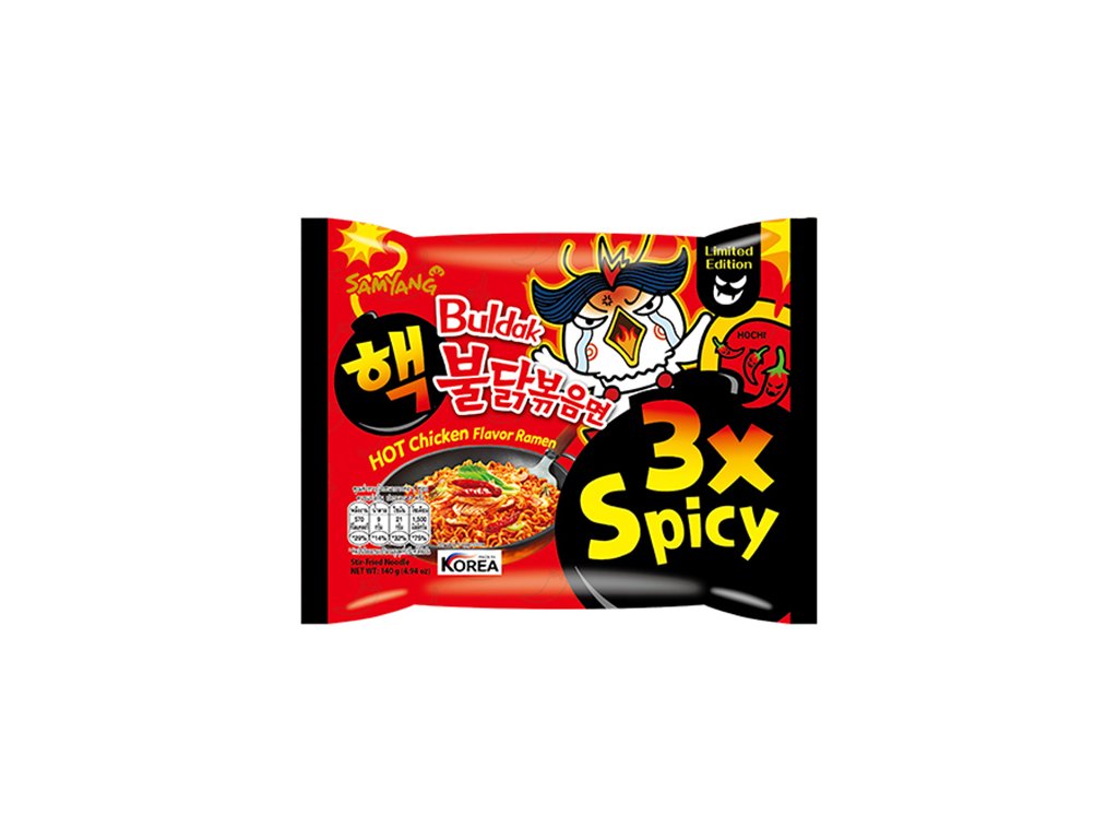 Samyang Buldak 3x Spicy Chicken Limited Editions 140g KOR - Americké, Asijské, Evropské sladkosti | Pepis.shop