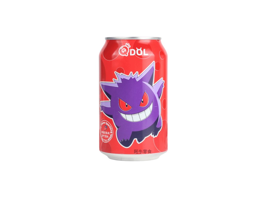 QDol Pokemon Gengar Sparkling Water Drink Strawberry 330ml CHN