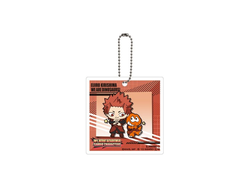 My Hero Acadameia x Sanrio #2 Klíčenka Eijiro Kirishima and We Are Dinosaursi JAP
