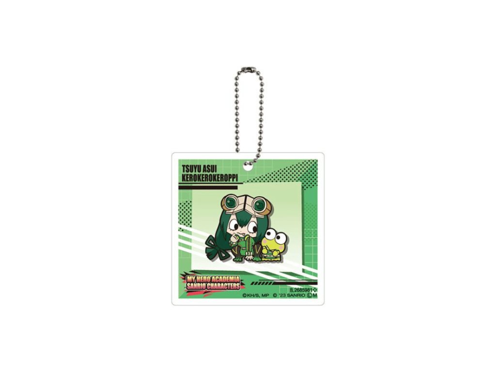 My Hero Acadameia x Sanrio #2 Klíčenka Tsuyu Asui and Kerokerokeroppi JAP
