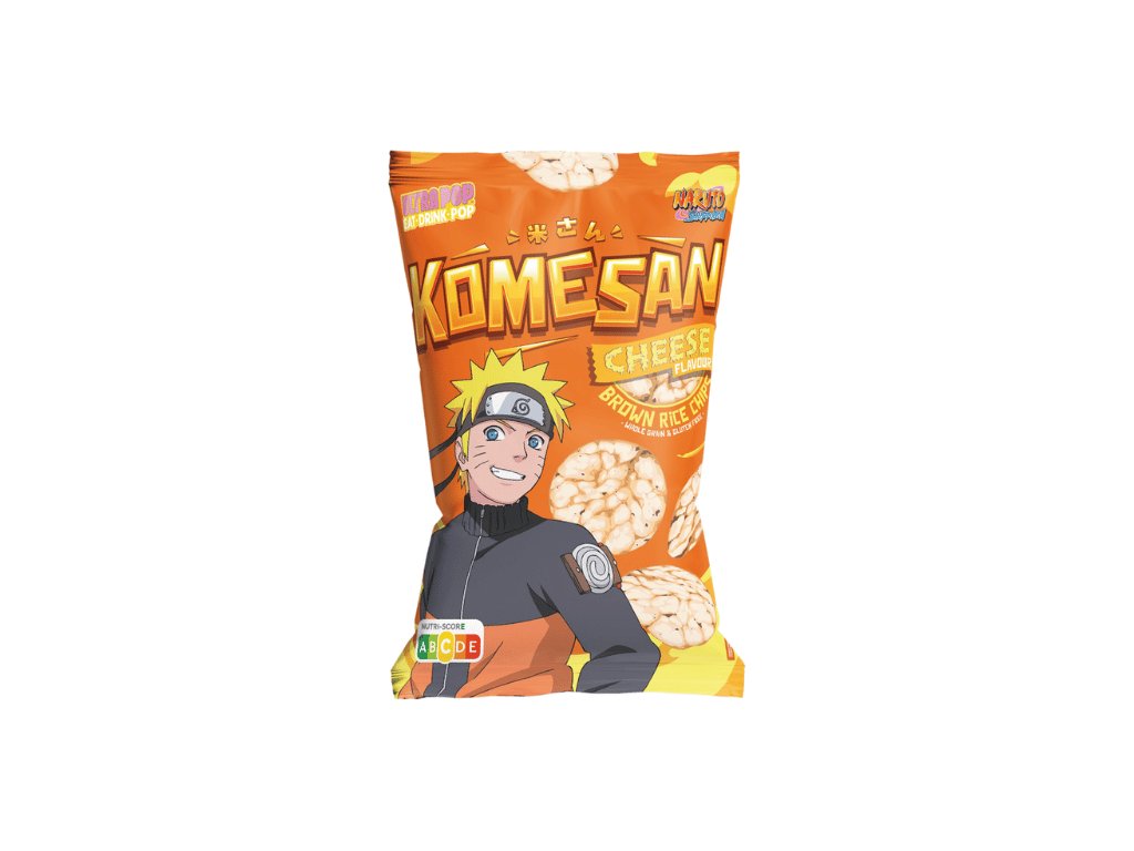 Komesan Naruto Cheese Flavored Rice Chips 60g EU
