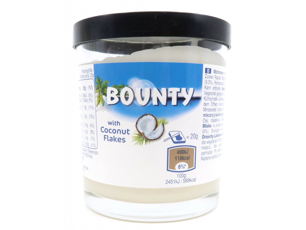 Bounty with coconut flakes butter