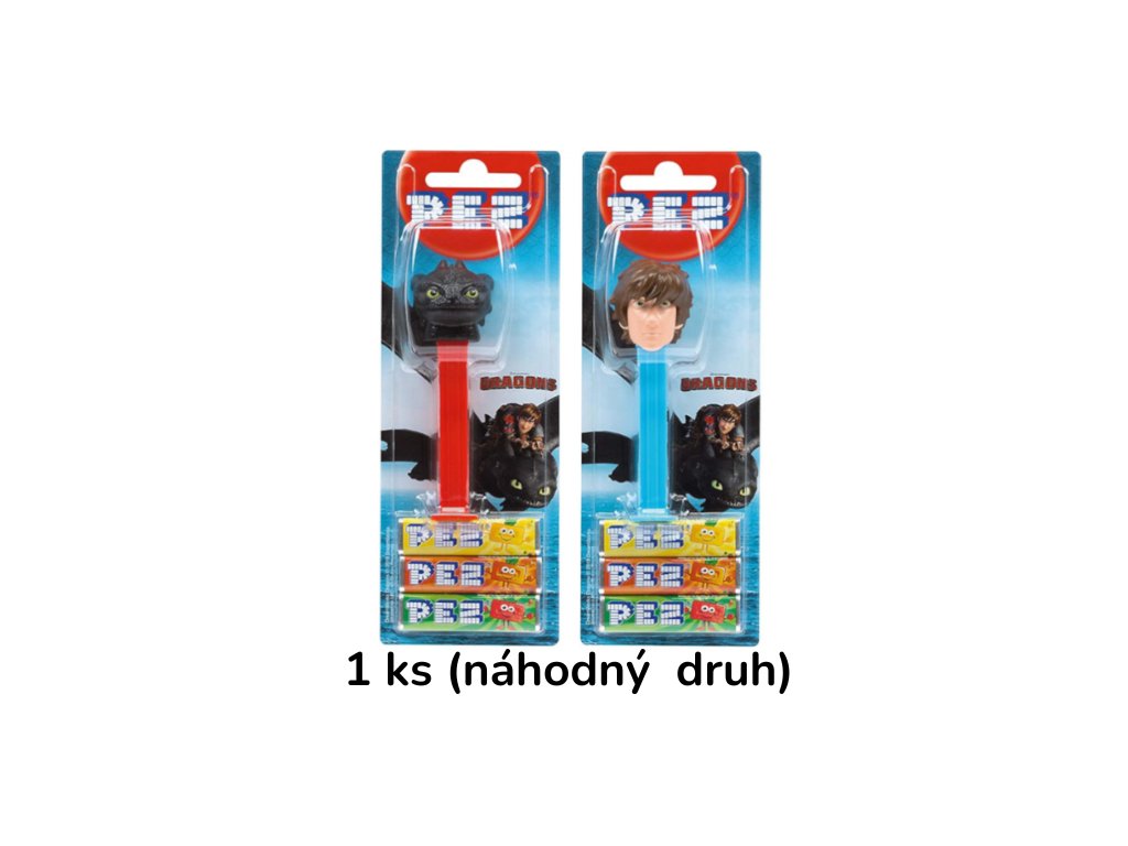 PEZ How to Train Your Dragon Candy Dispenser Náhodný Druh 24,7g USA
