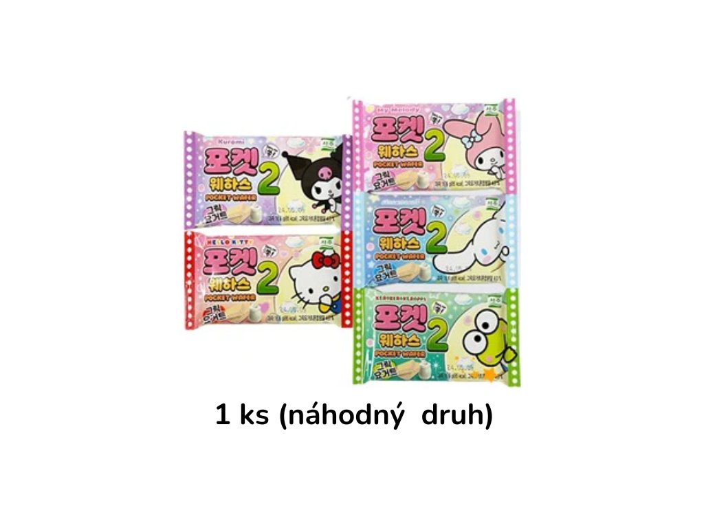 Sanrio Greek Yogurt Pocket Wafer Náhodný Druh 1ks 16,6g KOR
