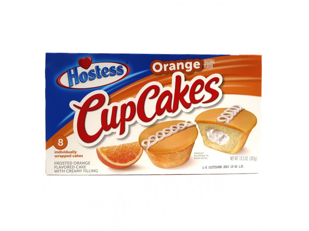 Hostess Cup Cakes Orange (8x48g) 383g USA