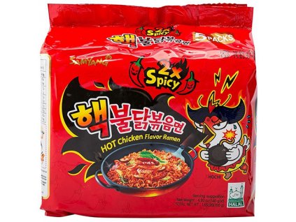 samyang 2x spicy hot chicken flavor ramen 5 pack