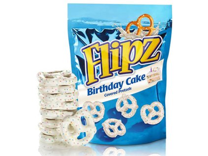 Flipz Birthday Cake Covered Pretzels 141g UK