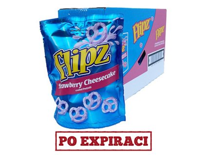 Flipz Strawberry Cheesecake Pretzels Balení (6x90g) UK