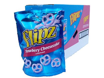 Flipz Strawberry Cheesecake Pretzels Balení (6x90g) UK