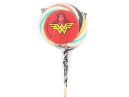 Wonderwoman Lízátko s 3D Samolepkou 30g EU