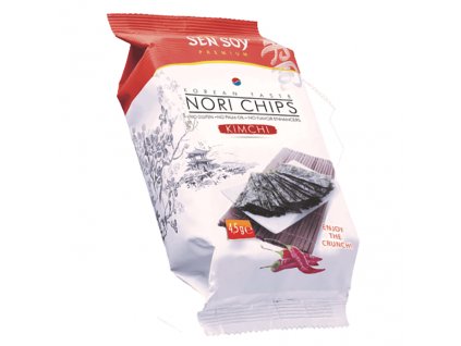 Sen Soy Koresjké Křupavé Řasy Nori Chips Kimchi 4,5g KOR
