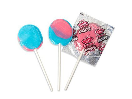 Charms Fluffy Stuff Cotton Candy Pops Lízátko 18g USA