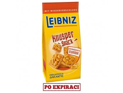 Leibniz Knusper Snack Sušenky Karamel A Arašídy 175g DEU