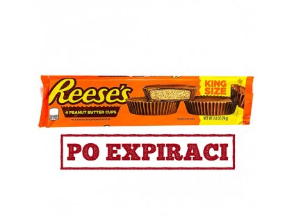Po Expiraci Reese's 4 Peanut Butter Cups 79g USA