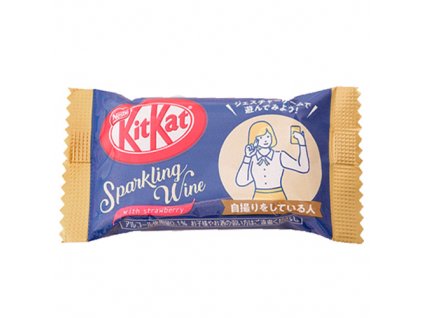 KitKat Mini Sparkling Wine With Strawberry Balení 1ks 9.8g JAP