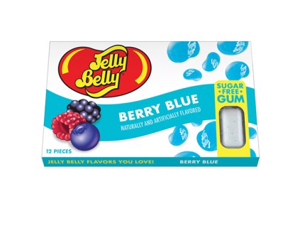 Jelly Belly Berry Blue Sugar Free Gum 17g USA