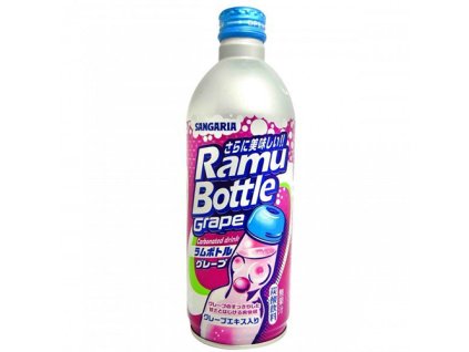 Sangaria Ramu Soda Drink Hrozny Plechová Lahev 500ml JAP