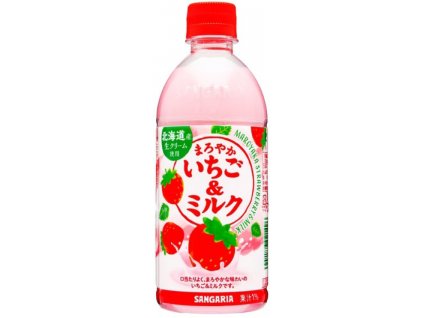 Sangaria Maroyaka Ichigo Miruku Milk Drink Strawberry 500ml JAP