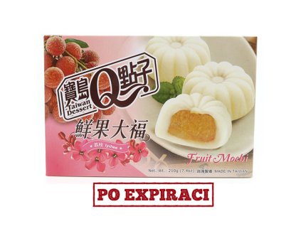 Výprodej Q Brand Mochi Rýžové Koláčky Liči 210g TWN
