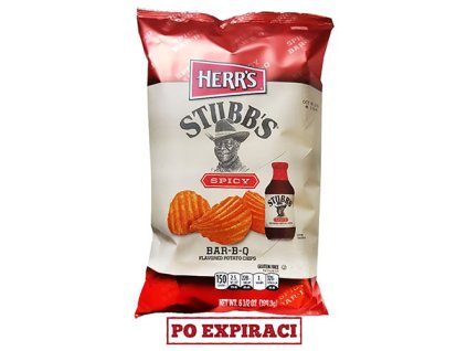 Herr's Stubb's Spicy Bar-B-Q Potato Chips 184,3g USA