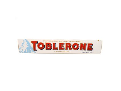 Toblerone Švýcarská bílá čokoláda s medem a mandlovým nugátem - PEPIS.SHOP