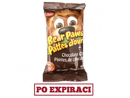 Dare Bear Paws Chocolate Chip Cookies 2 Pack 1ks 40g CAN