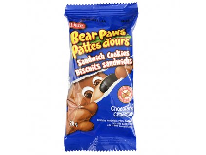Dare Bear Paws Sandwich Chocolate Cookie 1ks 28g CAN