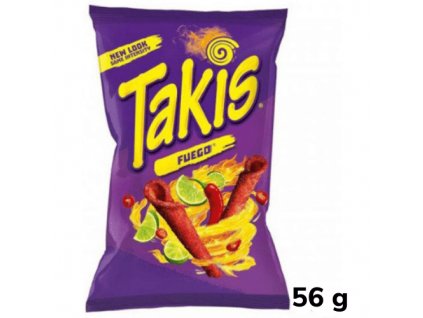 Takis Fuego Hot Chilli Pepper&Lime Tortila Chips 56g MEX