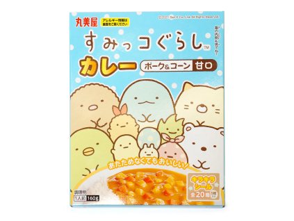 Marumiya Sumikko-Gurashi Instantní Curry Pork & Corn 160g JAP