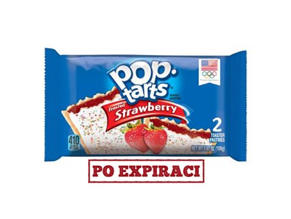 Po Expiraci Pop Tarts Frosted Strawberry 2x48g USA