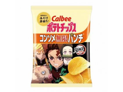 Calbee Demon Slayer Collab: Potato Chips Mugen Punch 63g JAP