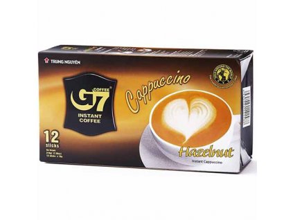Trung Nguyen G7 Instantní Cappuccino s Lískooříškovou Příchutí Balení (12x18g) 216g VNM
