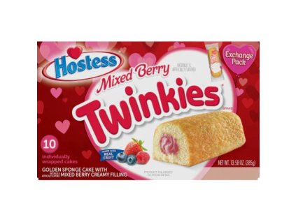 Hostess Valentines Mixed Berry Twinkies ((10X38,5g) 385g USA