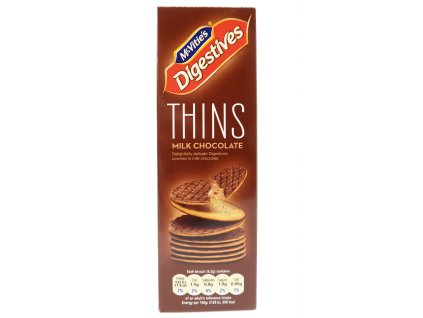 McVitie's thins oplatky s mléčnou čokoládou 180g